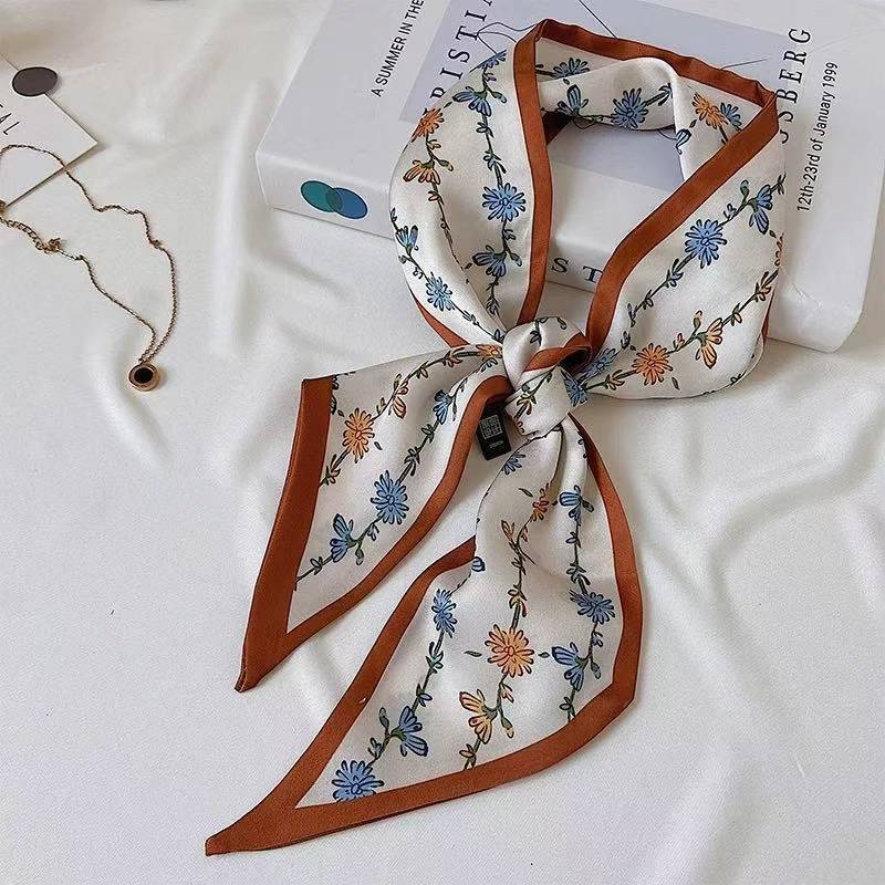 ผ้าพันคอไหมพิมพ์ลายดอกไม้สไตล์ - Ethnic Fashion Design บทวิจารณ์และราคา