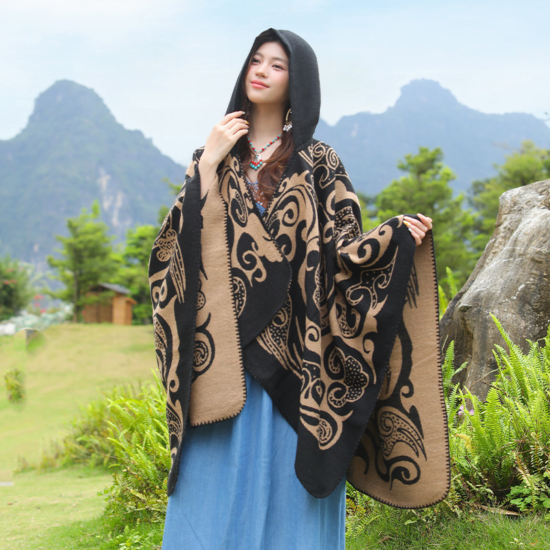 ผ้าคลุมไหล่ฮู้ดสำหรับผู้หญิงแบ - Go Ethnic Fashion บทวิจารณ์และราคา