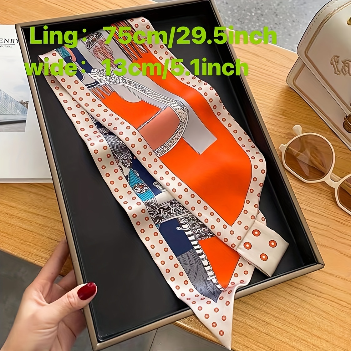 ผ้าพันคอ Sablon Bunga สีส้มสุด - Ethnic Fashion Design บทวิจารณ์และราคา