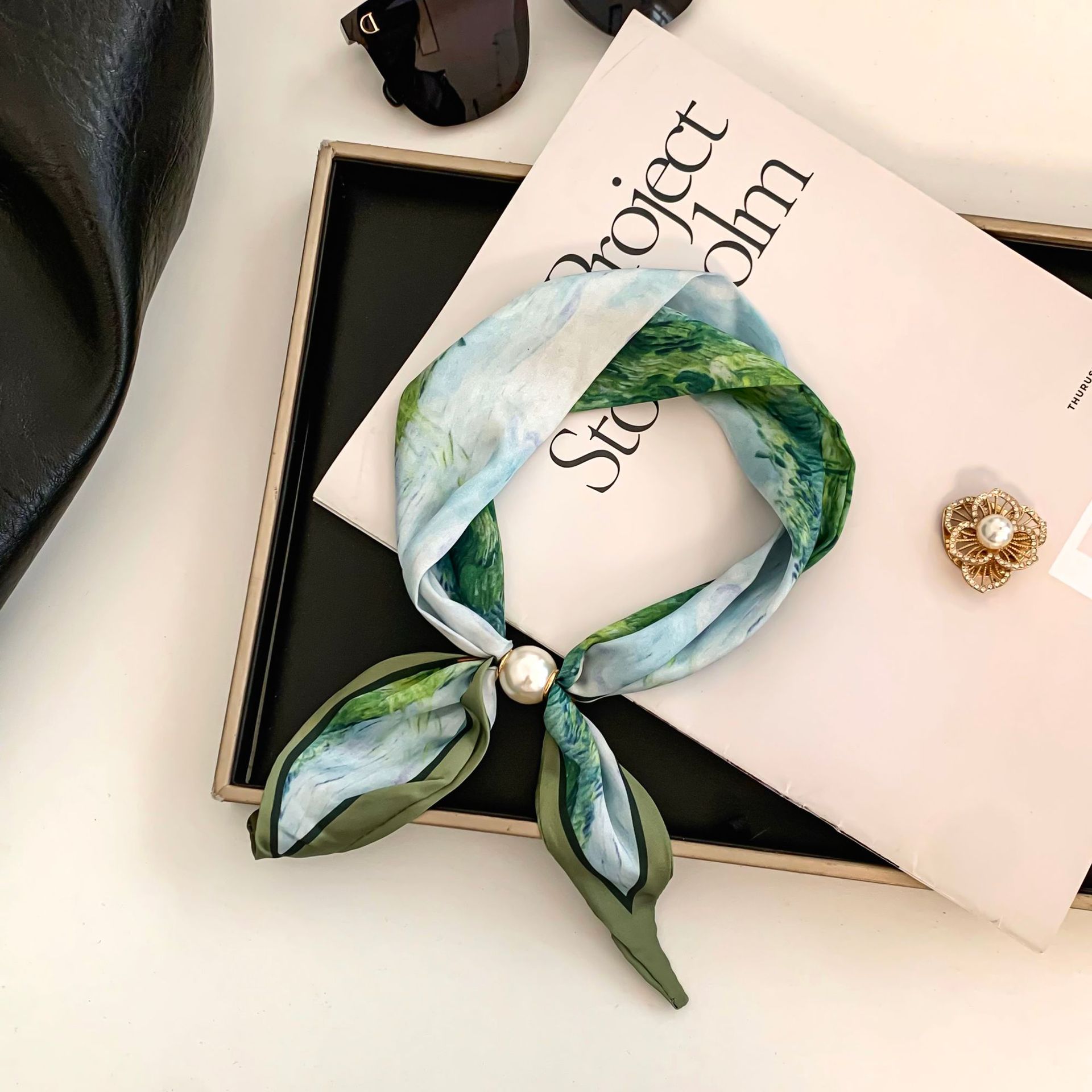 ผ้าพันคอไหมลายดอกแคชชู สำหรับผ - Ethnic Fashion Design บทวิจารณ์และราคา