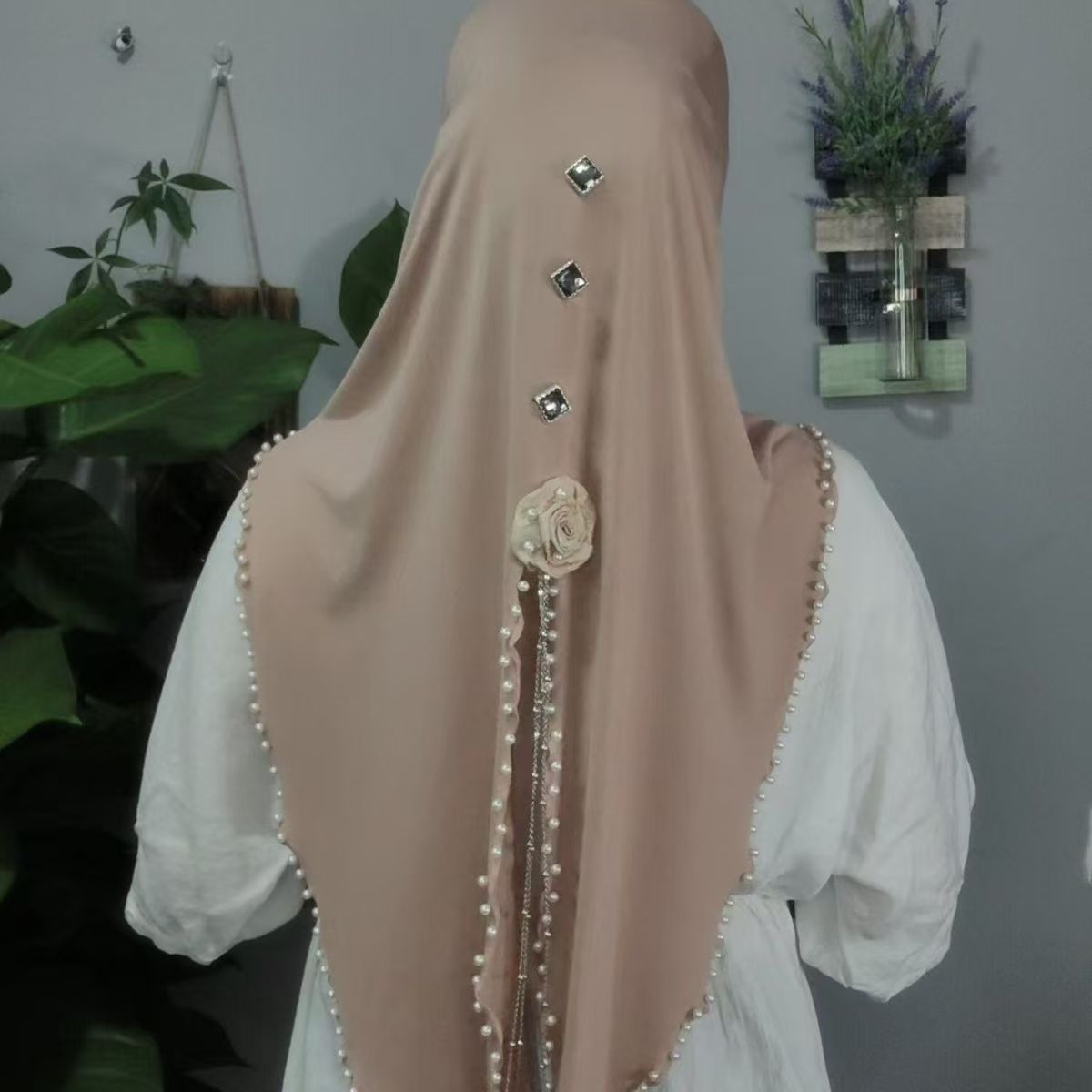 หมวกฮิญาบผ้าคลุมศีรษะแบบใหม่ ห - Ethnic Fashion Women บทวิจารณ์และราคา
