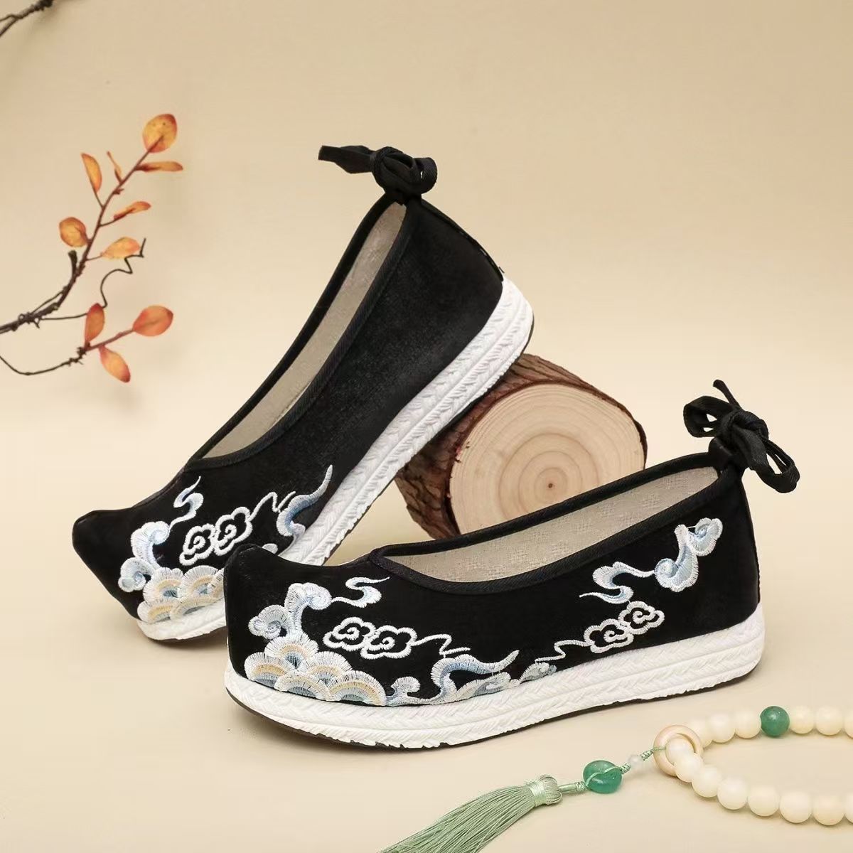 รองเท้าผู้หญิงไซส์ใหญ่ ปักลายฮ - Ethnic Fashion Women บทวิจารณ์และราคา
