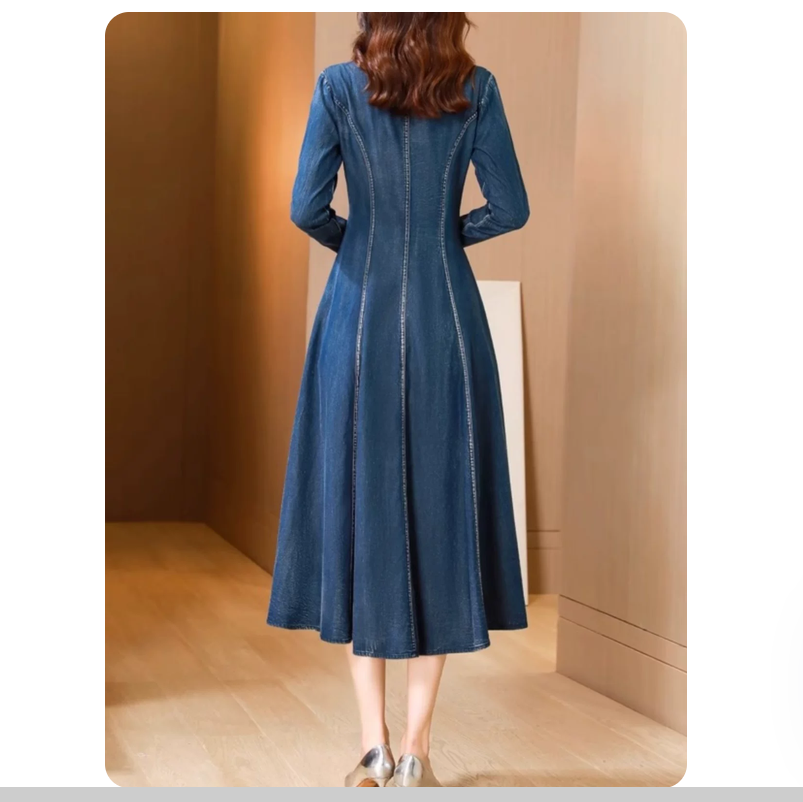 ชุดเดรสยาวสไตล์คาวบอย ลายปักให - New Ethnic Fashion บทวิจารณ์และราคา