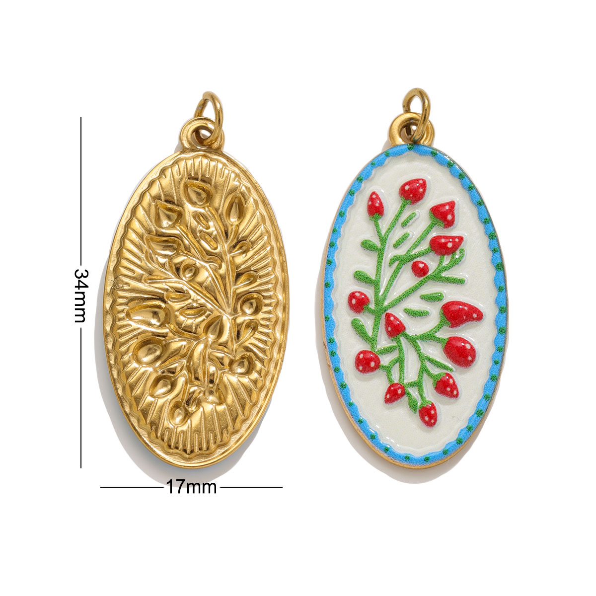 จี้ดอกไม้เคลือบอีนาเมลสไตล์โบโ - Ethnic Fashion Design บทวิจารณ์และราคา